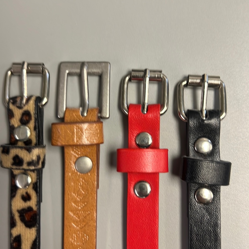 Belts.
